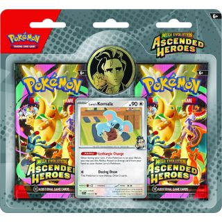 Pokemon Mega Evolution 2.5 Ascended Heroes Enhanced Booster Two Pack Larrys Komala