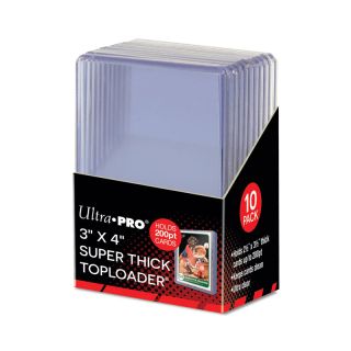 63.5mm x 88.9mm Kovamuovi 200PT Toploader Card Sleeves 10 kpl Ultra Pro