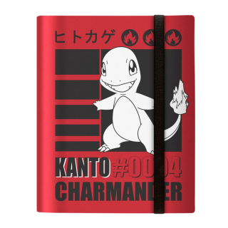 Korttikansio Pokemon Kanto #0004 Charmander Pro 9-taskuinen