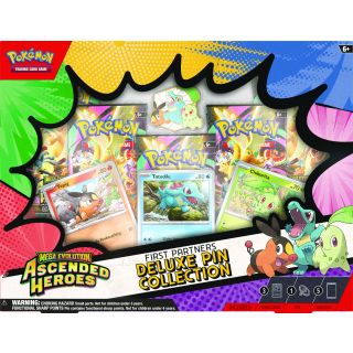Pokemon Mega Evolution 2.5 Ascended Heroes First Partners Deluxe Pin Collection