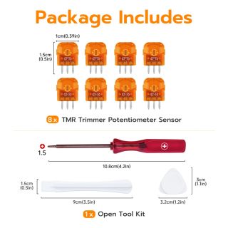 TMR Trimmer Potentiometer Sensorin Korjaussarja PS5 Ohjaimelle 1 kpl