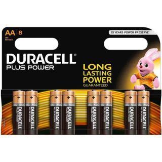Plus Power Alkaline AA 8 pack Duracell Paristo