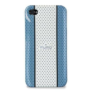 iPhone 4/4S Suojakotelo Golf Light Blue/Cream WH. Silver Logo