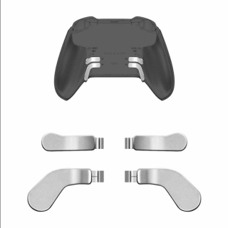 Metalliset Läpät 4 kpl Xbox Elite ja Elite 2 Ohjaimiin Hopea