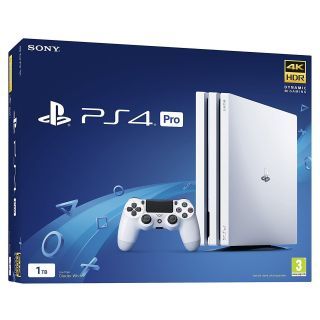 Sony PlayStation 4 (PS4) 1 TB PRO Glacier White (Käytetty)