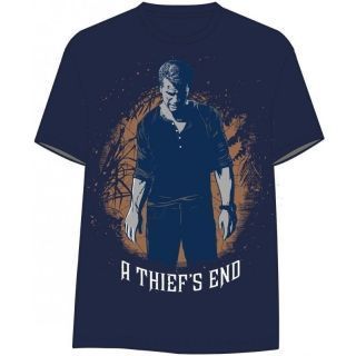 Uncharted 4 Thiefs End Drakes Figure T-paita koko L