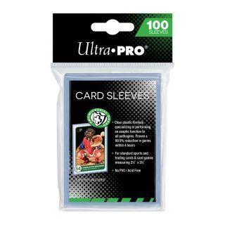 Antimicrobial Card Sleeves Standard Size 2-1/2" x 3-1/2" (100 Sleeves) Ultra Pro Toploader